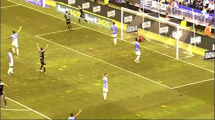 Acciones del partido Málaga CF vs Celta de Vigo