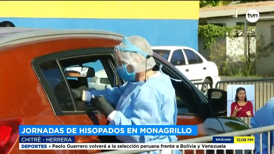 Refuerzan jornada de hisopados en Herrera