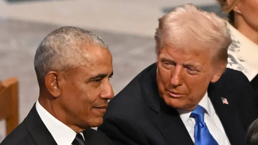 Barack Obama y Donald Trump.