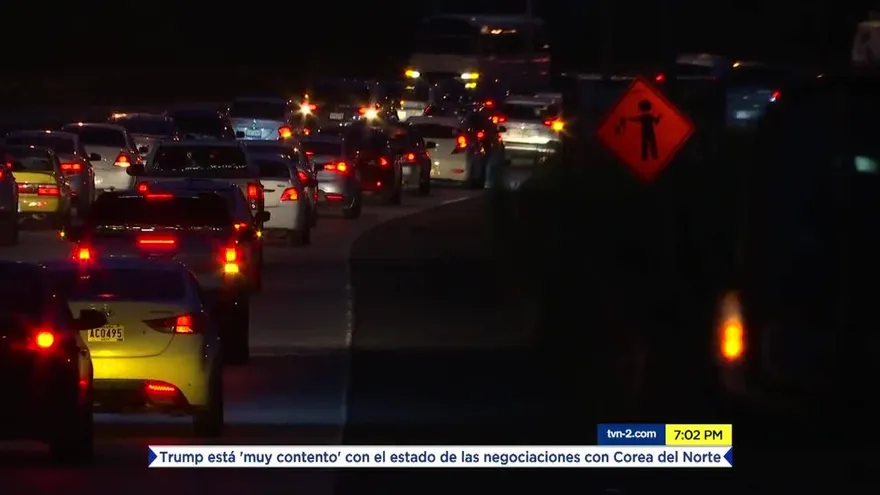 Conductores de Panamá Oeste protestan contra el tranque vehicular