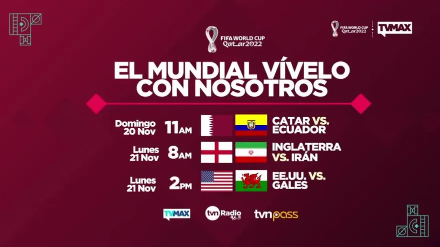 Partido inaugural del Mundial de Catar 2022 por TVMAX el 20 de noviembre