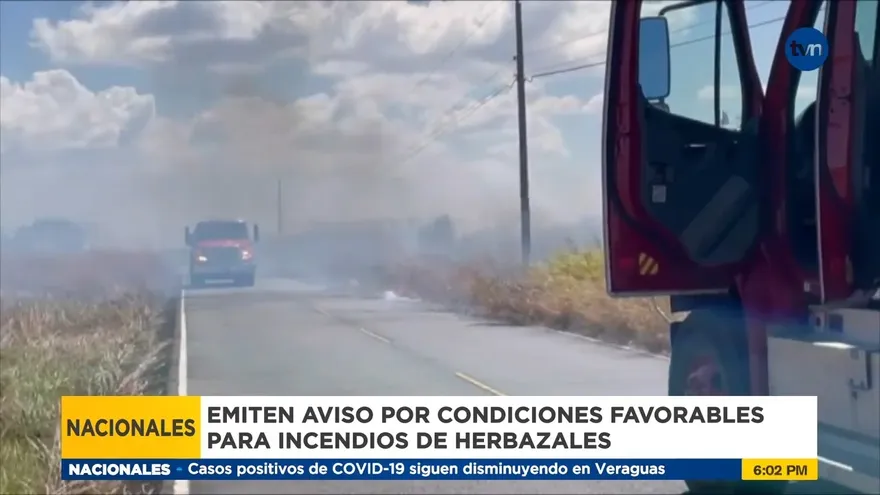 Emiten aviso por condiciones favorables para aumento de incendios de herbazales