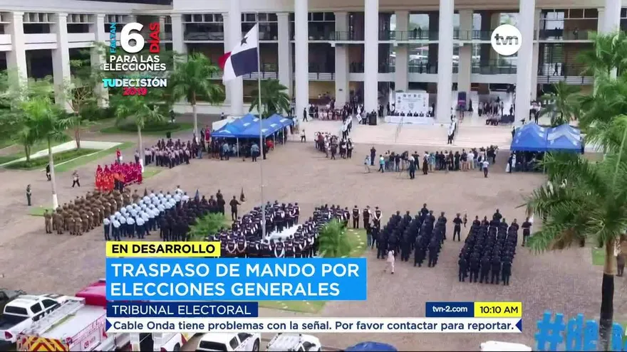 Estamentos de Seguridad están bajo el mando del Tribunal Electoral