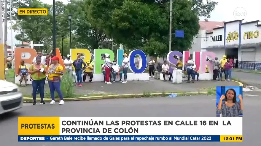Protestas en Colón no cesan