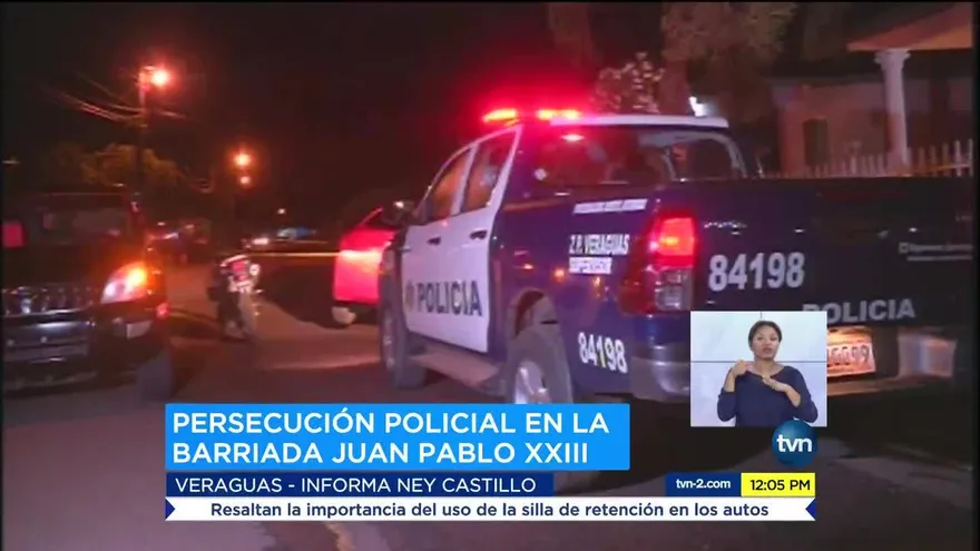 Detienen a una persona en Veraguas tras intensa persecución