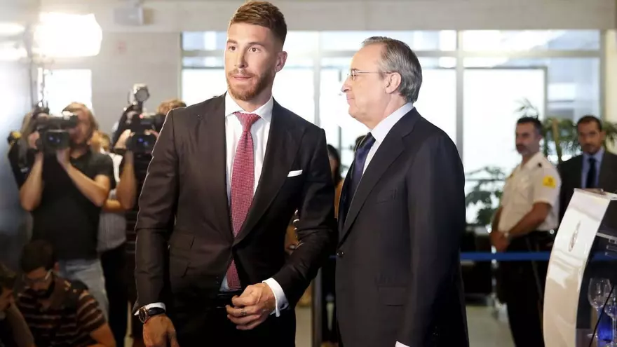 Bronca entre Florentino Pérez y Sergio Ramos en el vestuario tras la eliminación de la Champions