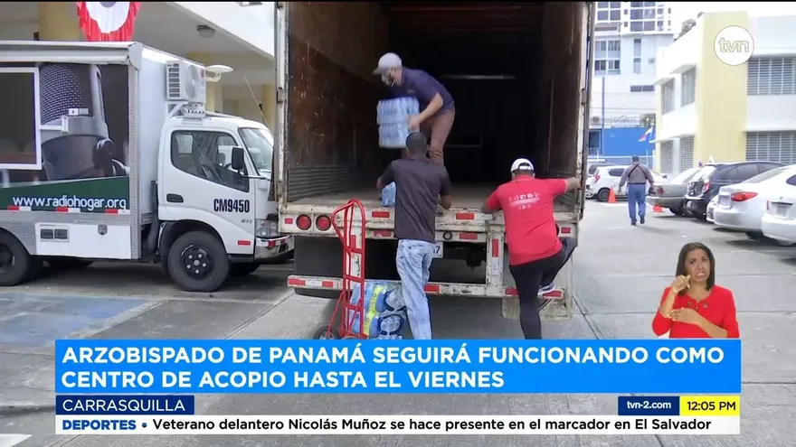 Sigue recepción de donaciones en Arzobispado de Panamá