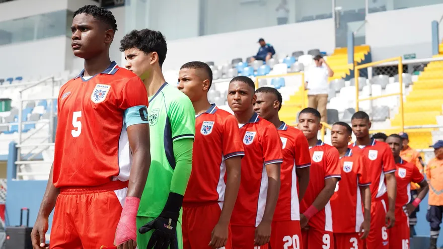 Jugadores de la Selección Sub-16 de Panamá