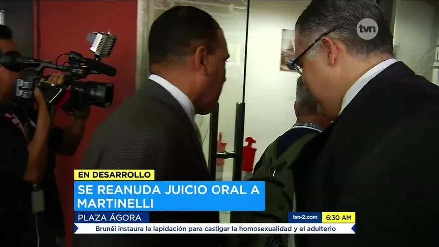 Este viernes se reanuda juicio oral de Martinelli