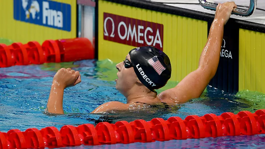 Ledecky suma su cuarto oro en Mundial de natación.
