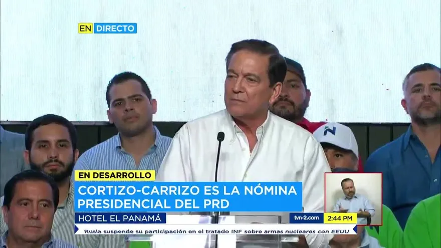 Laurentino Cortizo presenta a su compañero de fórmula