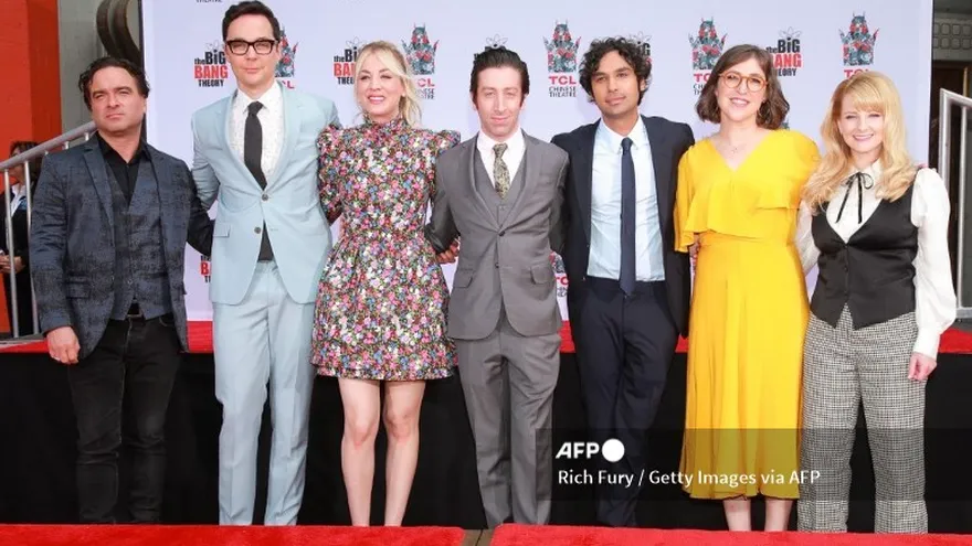 El elenco de la serie  "The Big Bang Theory".