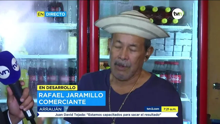 Comerciantes de Santa Clara de Arraiján se quejan de los apagones