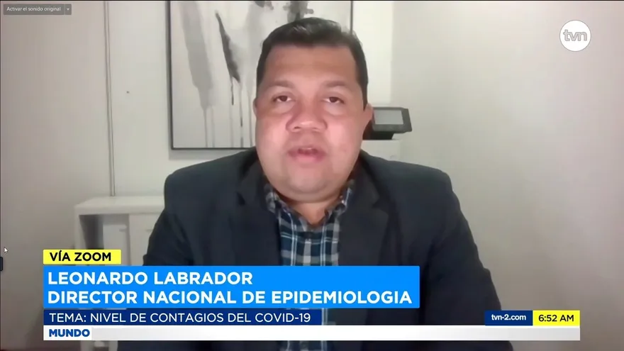 Nivel de contagios de COVID-19 en Panamá