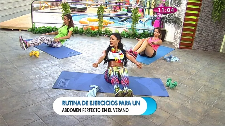 Fitness - Mónica nos enseñará  Ejercicios de abdomen para las chicas