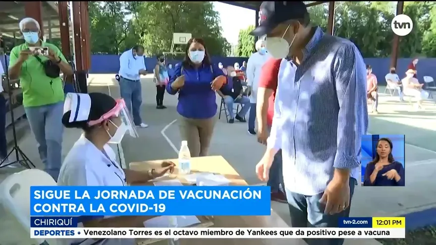Jornada de vacunación continúa en Chiriquí