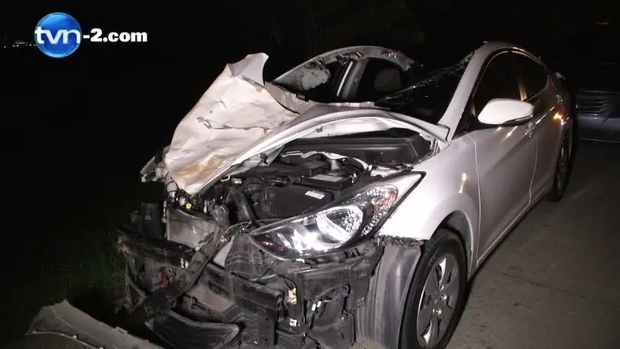 Se chocan con un toro en el Corredor Sur