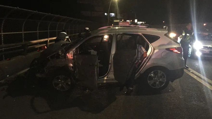Accidente en el puente de las Américas