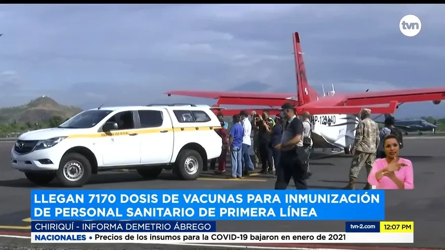 Más de 7 mil dosis de vacunas contra la Covid es distribuida en Chiriquí