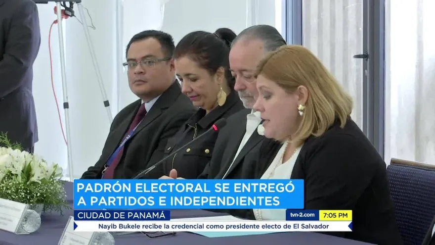 Tribunal Electoral entrega padrón para el voto adelantado