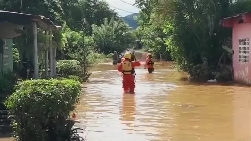 Fuertes lluvias en el interior del país