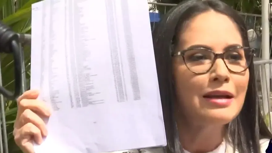 Zulay Rodríguez presenta denuncia contra los diputads Raúl Pineda y Benicio Robinson