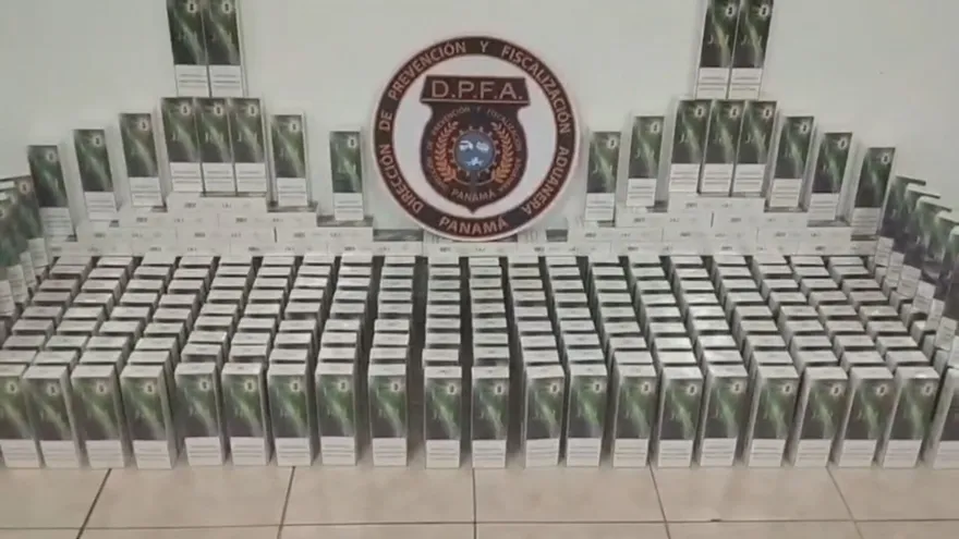 Aduanas intercepta cargamento ilegal de cigarrillos en Chiriquí