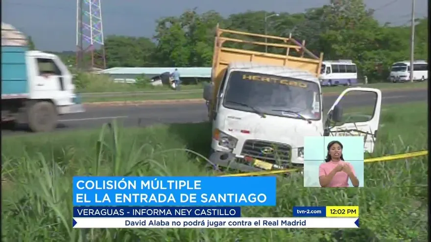 Se registra colisión múltiple en Santiago