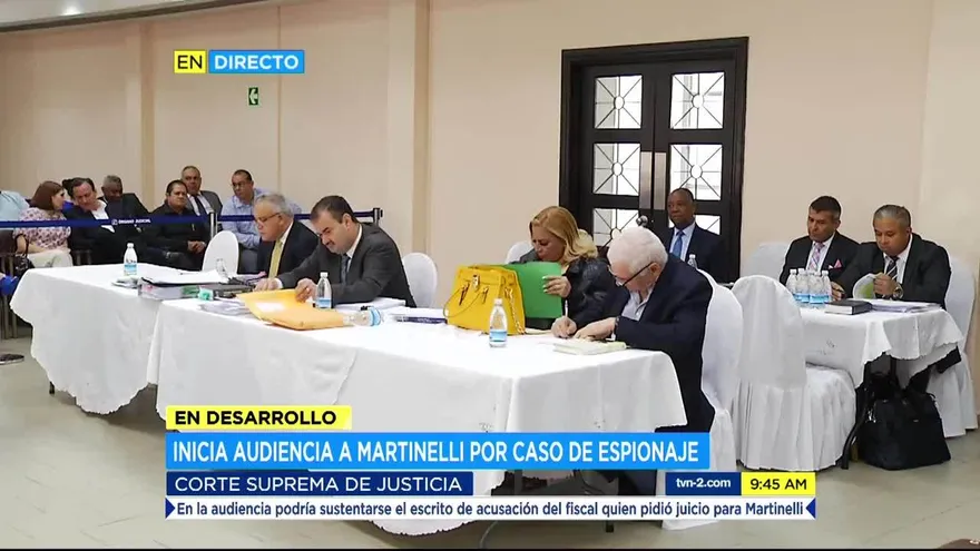 Audiencia del expresidente Ricardo Martinelli