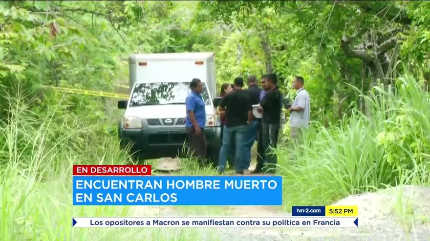 Encuentran un hombre muerto en San Carlos
