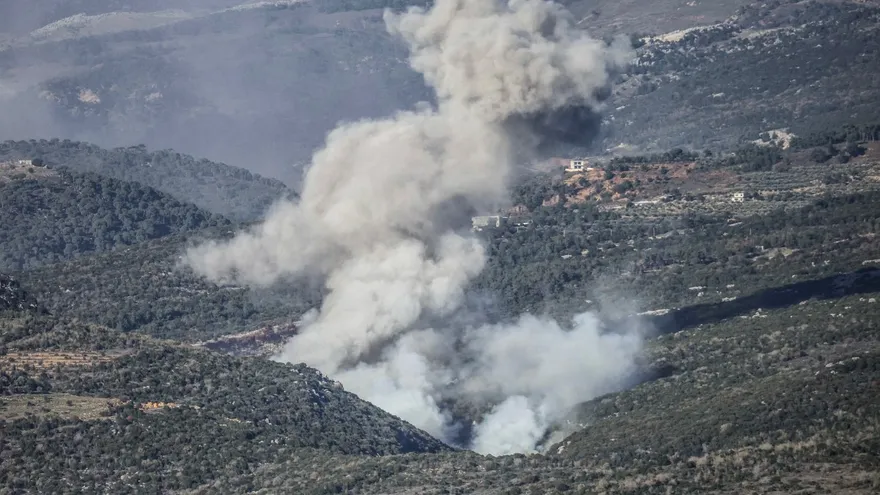 Bombardeos en el sur del Líbano.