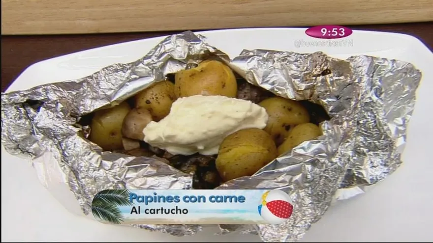 Papines con Carne al Cartucho