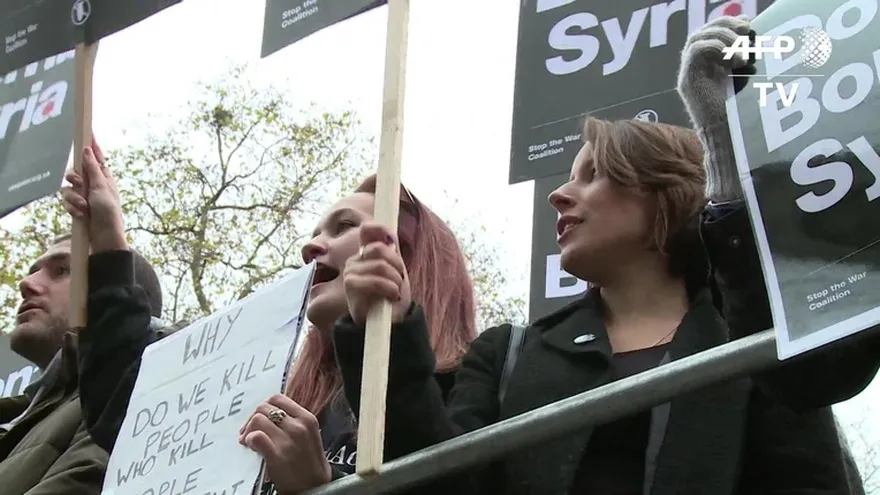 Londinenses rechazan intervención militar en Siria