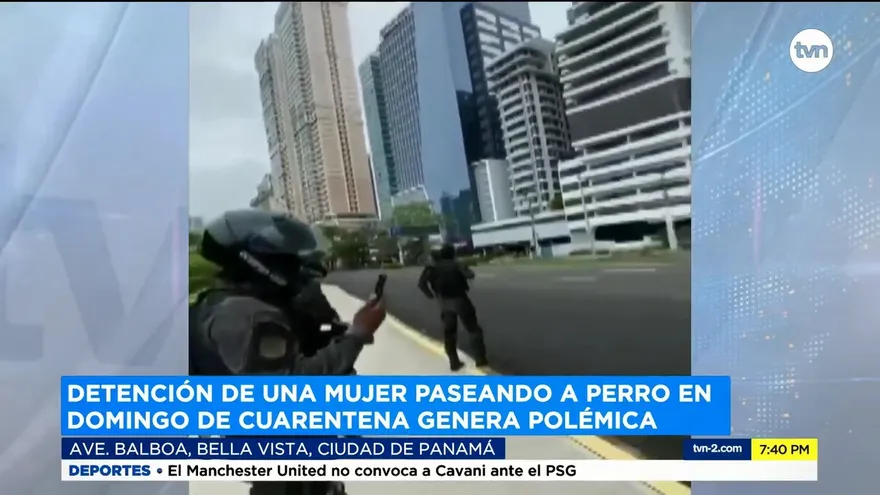 Detención de mujer en domingo de cuarentena genera polémica