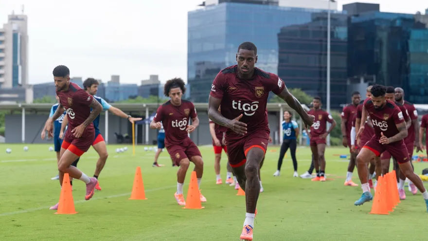 José 'Coto' Córdoba en un entrenamiento de la Selección de Panamá