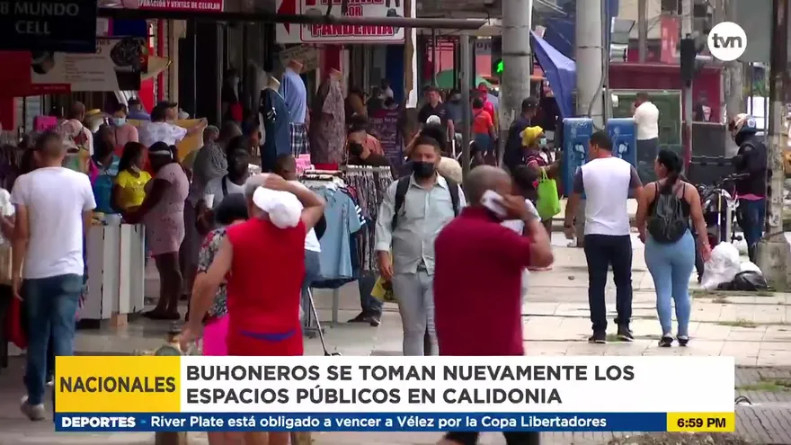 Puesto de buhonerías vuelven a tomarse los espacios públicos en Calidonia