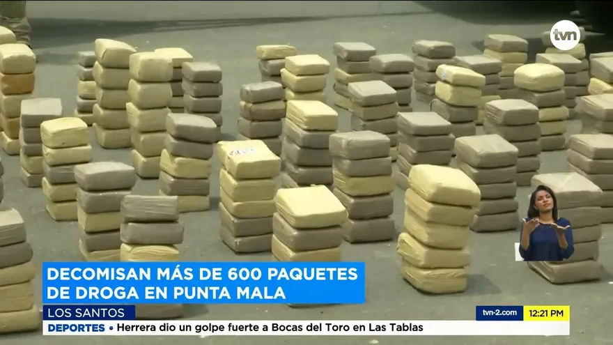 Decomisan droga en Los Santos