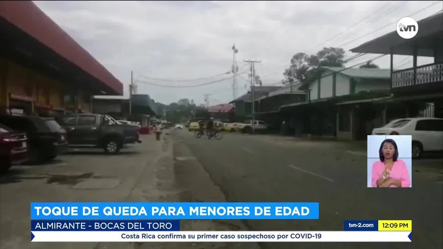 Establecen toque de queda en el distrito de Almirante
