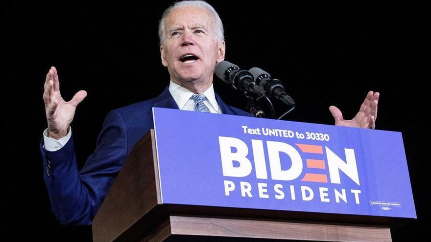 El candidato demócrta Joe Biden.