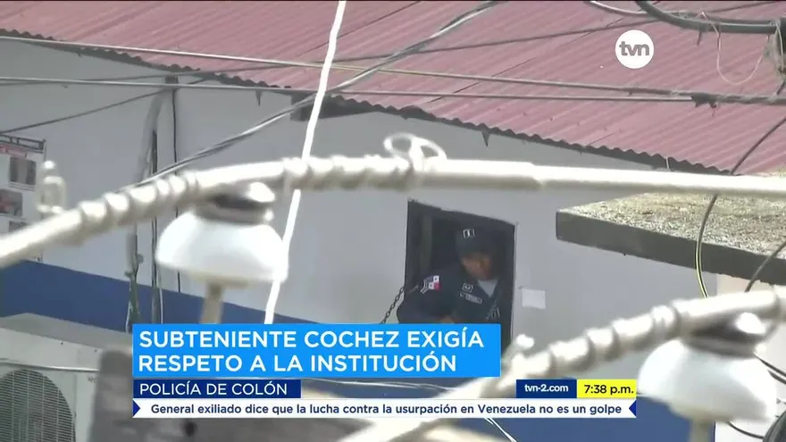 Subteniente de la Policía se trinchera en Colón