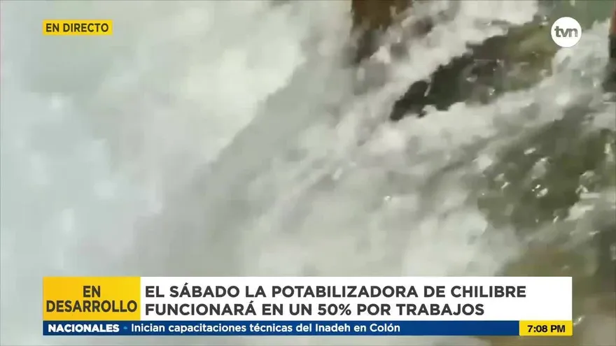 Potabilizadora de Chilibre estará funcionando en un 50% este sábado
