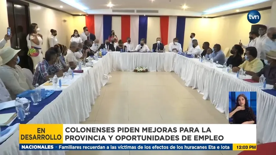 Cortizo inicia reunión con Coalición Unidos por Colón con 3 horas de retraso