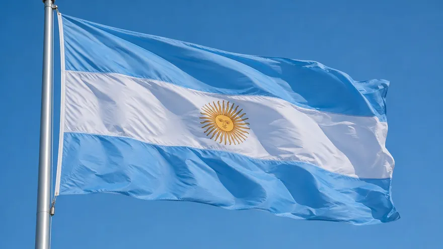 Bandera de Argentina.