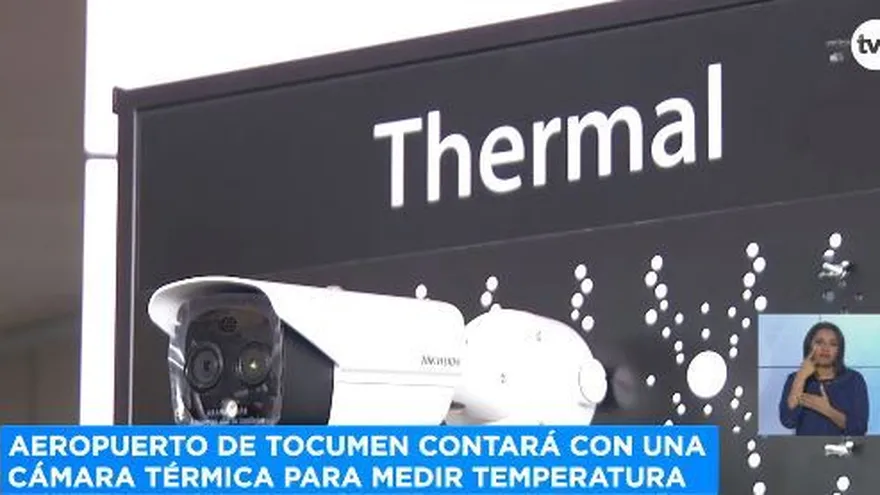 Donan cámaras térmicas para medir temperatura en el Aeropuerto de Tocumen