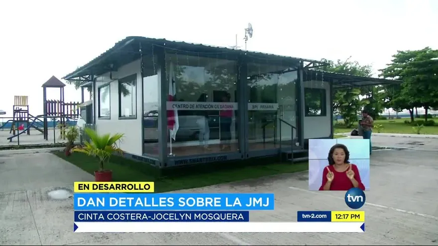 Instalan Centro de Atención Ciudadana para la  JMJ en Cinta Costera
