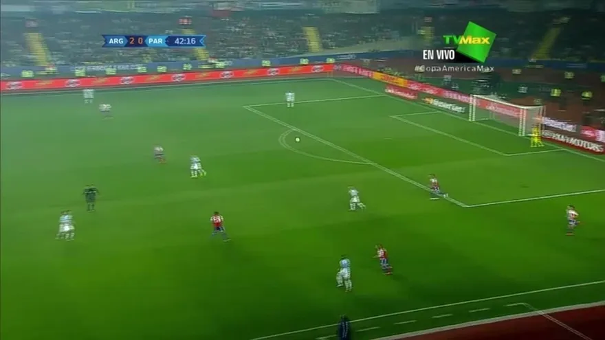Gol de Lucas Barrios min. 43 - Argentina 2-1 Paraguay