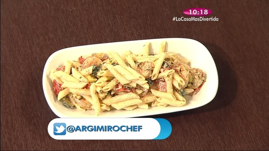 Receta -  Ensalada tibia con pasta