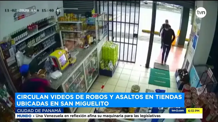 Robos en varios comercios de San Miguelito quedan grabados en videos