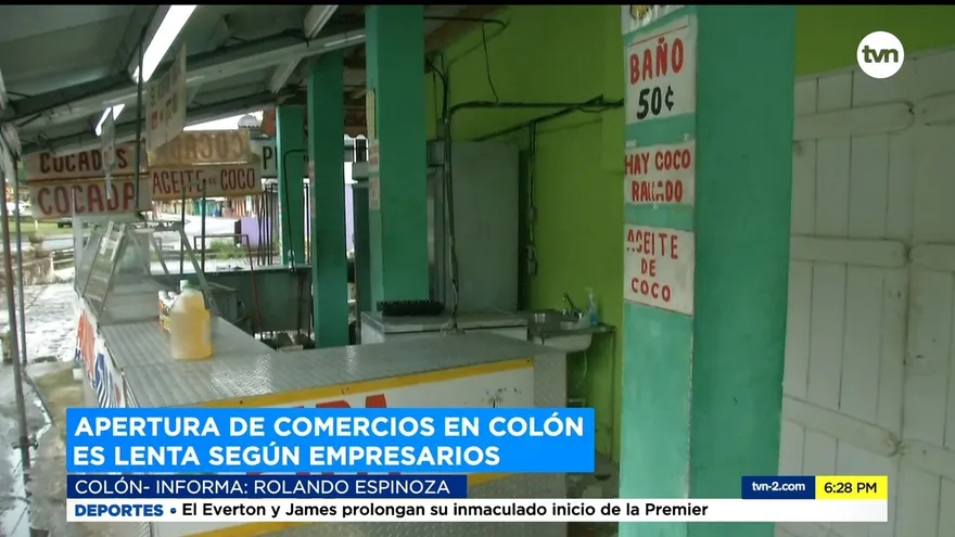 Pequeños empresarios en Colón esperan que mejore la economía