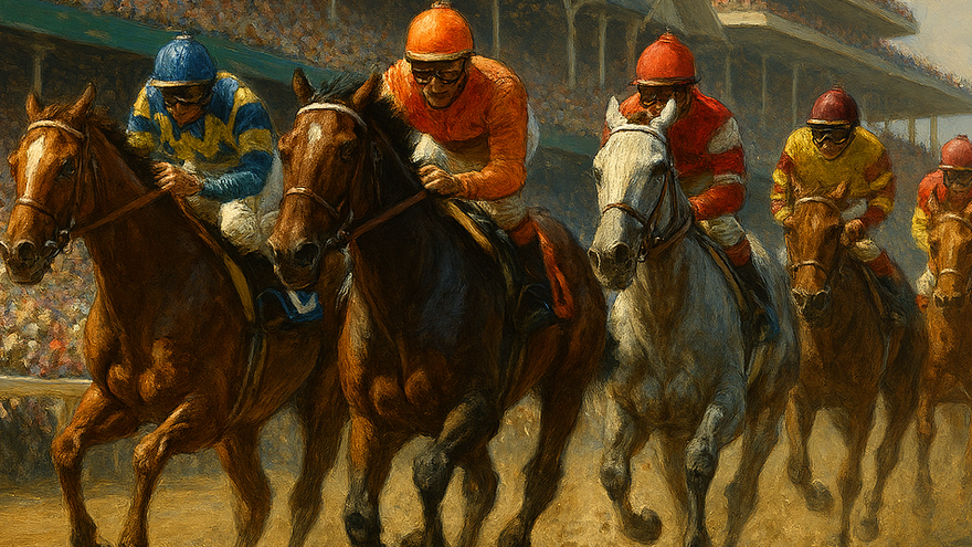 Carrera de caballos imagen ilustartiva